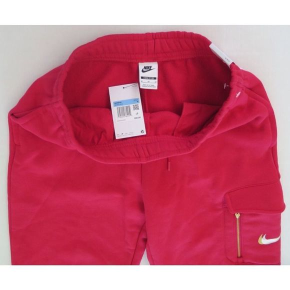 Nike DO2571 643 Women's Sz M Very Berry Red Loose Dance Cargo Sweatpants $80 - Picture 5 of 7